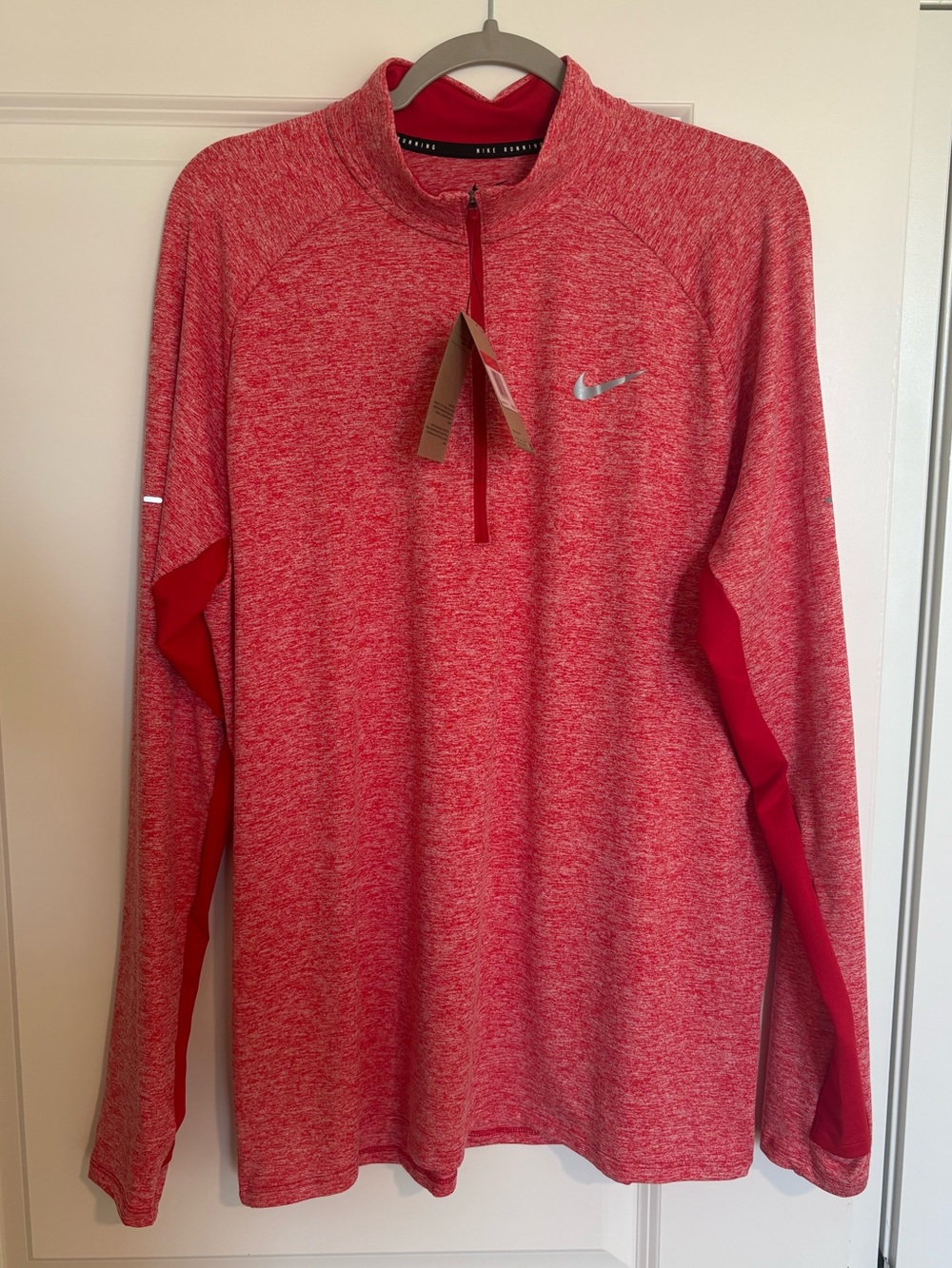 Nike Men’s Heather Red Half-Zip Performance Pullover